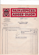 21-Pain D'Epices Auger...Dijon...(Côte-d'Or)....1940 - Food