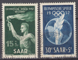 Saarland 1952 Mi. 314-315 – Olympiade Helsinki Gestempelt Used     (70550 - Altri & Non Classificati