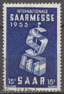 Saarland 1953 Mi. 341 – Saarmesse In Saarbrücken Gestempelt Used     (70555 - Altri & Non Classificati