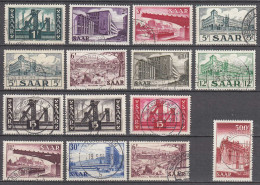 Saarland 1952 Mi. 319-337 – Saarland Ansichten Usw Gestempelt Used     (70558 - Altri & Non Classificati