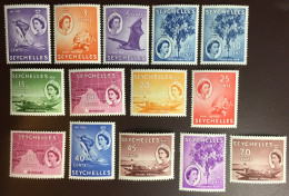 Seychelles 1954 - 1957 Definitives Set To 70c MNH - Seychelles (...-1976)