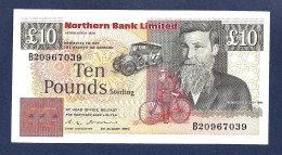 Northern Ireland 10 Pounds 1990 P194a EF - 10 Ponden