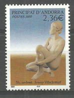 Andorra, French Administration 2002 Mi 592 MNH  (ZE1 ANF592) - Nudes