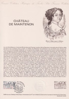 1980 FRANCE Document De La Poste Château De Maintenon N° 2082 - Documenten Van De Post