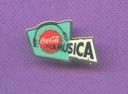 Rare Pins Coca Cola Musique Es La Musica Q297 - Coca-Cola