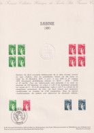 1980 FRANCE Document De La Poste Sabine 1980 N° 2101 2102 - Documenten Van De Post