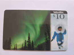 CANADA PREPAID //  $10 / WESTEL / ESKIMO/ POLAR LIGHT  /  / VERY  FINE USED  **17195** - Canada