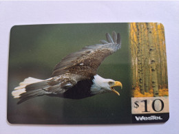 CANADA PREPAID //  $10,- / WESTEL  BIRD/ FLYING AMERICAN EAGLE /  / VERY  FINE USED  **17197** - Canada