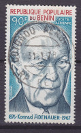 Benin 1976 Mi. 57, 90 Fr. Konrad Adenauer Deluxe Cancel !! - Benin – Dahomey (1960-...)