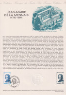 1980 FRANCE Document De La Poste Jean Marie De La Mennais N° 2097 - Documenten Van De Post