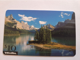 CANADA PREPAID //  $ 10,-/ WESTEL  / SPIRIT ISLAND/ MOUNTAINS /   /  / VERY  FINE USED  **17200** - Canada