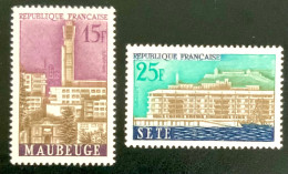 1958 FRANCE N 1153 / 1155 - MAUBEUGE / SETE - NEUF** - Unused Stamps