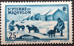SAINT PIERRE ET MIQUELON / YT 174 / CHIEN - NEIGE - TRAINEAU - ATTELAGE / NEUF ** / MNH - Unused Stamps