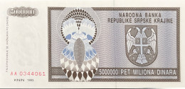 Croatia 5.000.000 Dinara, P-R11 (1993) - UNC - Croatia