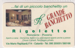 Calendarietto - Rigoletto - Ristorante - Pizzeria - Catania - Anno 1999 - Klein Formaat: 1991-00