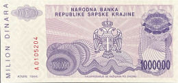 Croatia 1.000.000 Dinara, P-R33 (1994) - UNC - Croacia