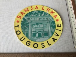 Hotel Banja Luka In Joegoslavië - Hotel Labels