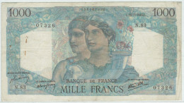 1000 FRANCS MINERVE ET HERCULE  L 12 7 1945 L 07326 N 83 - 1 000 F 1945-1950 ''Minerve Et Hercule''