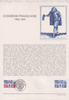 1980 FRANCE Document De La Poste Comédie Française N° 2106 - Documenten Van De Post