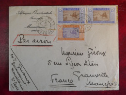 DS3  GOUVERNEMENT MAURITANIE AOF  BELLE LETTRE  1931 ST LOUIS A GRANVILLE FRANCE +N° 30+ PAIRE 32 .AFF. INTERESSANT+++ - Covers & Documents