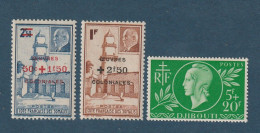 Côte Des Somalis - YT N° 251 N° 252 Et 253 ** - Neuf Sans Charnière - 1944 - Unused Stamps