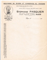 21-S.Pasquier...Moutarde & Conserves Au Vinaigre....Dijon...(Côte-d'Or)....193. - Food