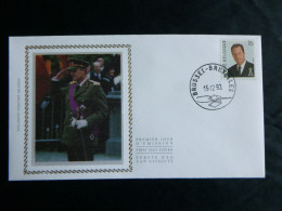 1993 2532 FDC Zijde/soie ( Brus/Bruxs )  : "  ALBERT II 16 F" - 1991-2000