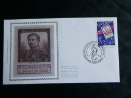 1994 2550  FDC Zijde/soie ( Bruxs/Brus )  : " Dag Van De Postzegel/joirnée Du Timbre  " - 1991-2000