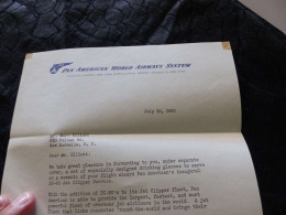VP-838 , Document , PAN AMERICAN WORLD AIRWAYS SYSTEM, 22 Juillet 1960 - Verenigde Staten
