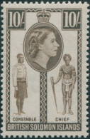 Solomon Islands 1956 SG95 10/- Native Constable And Chief MNH - Solomon Islands (1978-...)