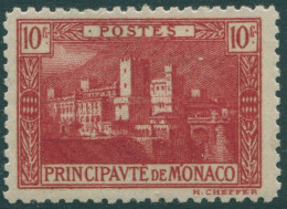 Monaco 1922 SG64 10f Red Palace MH - Altri & Non Classificati