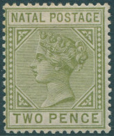 Natal 1874 SG106 2d Olive QV Die 1 MLH - Natal (1857-1909)