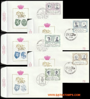 België 1980 - Mi:2029/2033, Yv:1978/1982, OBP:1978/1982, Fdc - O - Independence Belgium - 1971-1980