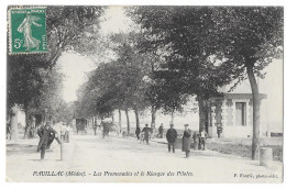 Cpa: 33 PAUILLAC (ar. Lesparre Médoc) Les Promenades Et Le Kiosque Des Pilotes  1910  Ed. P. Fourié - Pauillac