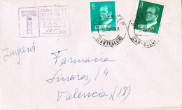 55703. Carta ALBOCACER (Castellon) 1983. TAXE, Tasada 10 Pts - Lettres & Documents