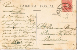 55707. Postal ZARAGOZA  1909. Tipo Maño, Hacia El Campo, Animada - Storia Postale