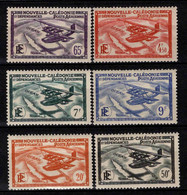 Nouvelle Calédonie  - 1938 - Hydravion - PA 29 à 34   - Neuf **  -  MNH - Unused Stamps