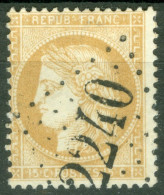 55 Ob TB  GC 2240 Marseille - 1871-1875 Cérès