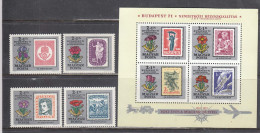 Hungary 1971 - Stamp Exhibition BUDAPEST'71 (IV), Mi-Nr. 2684/87+Bl. 83, MNH** - Nuevos