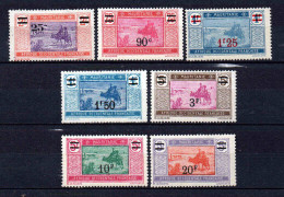 Mauritanie - 1924 -  Tb Antérieurs Surch   - N° 50 à 56 - Neufs * - MLH - Unused Stamps