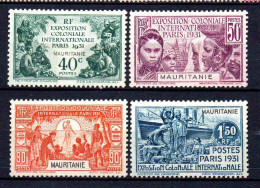 Mauritanie - 1931 -  Exposition Coloniale De Paris   - N° 62 à 65 - Neufs * - MLH - Unused Stamps