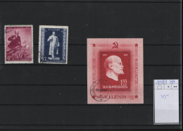 Rumänien Michel Cat.No. Used 1840/1841 + Sheet 45 Lenin - Used Stamps