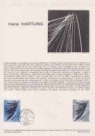 1980 FRANCE Document De La Poste Hans Hartung N° 2110 - Documenten Van De Post
