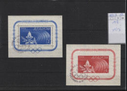 Rumänien Michel Cat.No. Used 1853/1857 + Sheet 46/47 Olympia - Used Stamps