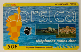 TELECARTE PREPAYEE CORSE - OMNICOM - 50F - EC - Autres & Non Classés