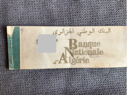 CARNET DE Chèques  BANQUE NATIONALE  D’ALGERIE  Année 1958 - Cheques En Traveller's Cheques