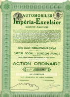 AUTOMOBILES IMPÉRIA-EXCELSIOR - Automobilismo