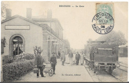 BRIOUDE.LA GARE.(CARTE PAS COURANTE) - Brioude