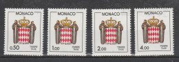 Monaco Taxe N° 83 à 86 ** Série De 4 Valeurs Ecusson - Impuesto