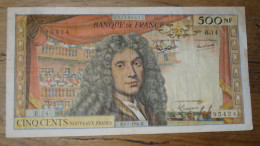 500 Francs , Molière , 02/01/1964 , Alph  B.14 - 500 NF 1959-1966 ''Molière''